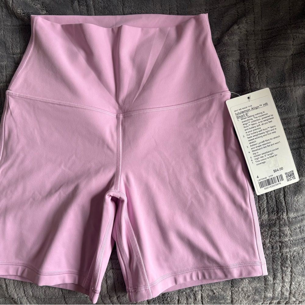 Lululemon Align HR 6” Shorts size 4